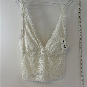 aerie Ivory Lace Bralette